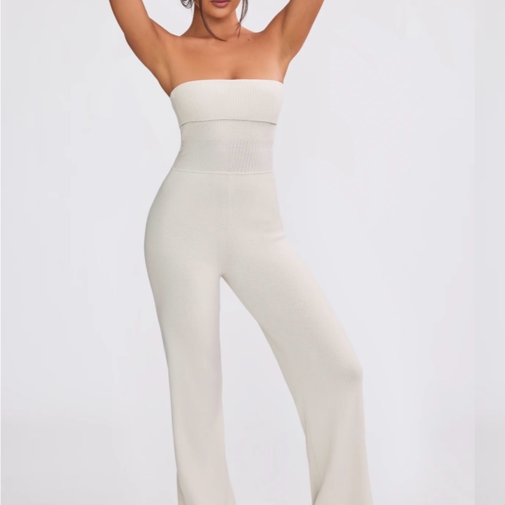 Bo + Tee Bandeau Kick Flare Jumpsuit